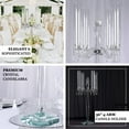 thumbnail image 3 of Efavormart 35.5" Tall Handcrafted 4 Arm Crystal Glass Tabletop Candelabra Baroque Taper Votive Candle Holder Centerpieces - PREMIUM, 3 of 11