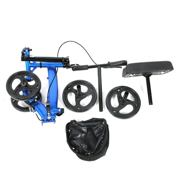 LYUMO Adjustable Knee Walker Steerable Medical Scooter Leg Crutch Alternative Device