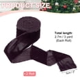 thumbnail image 2 of Uxcell Velvet Ribbon, Crinkled Handmade Frayed Edge Vintage Ribbon for Gift Wrapping Christmas Tree Ornament Purple 1.8"x3 Yard, 2 of 3