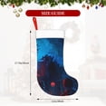 thumbnail image 3 of Cauagu Spooky Halloween Night Scene for Christmas Stockings,1-Pack Large Xmas Stocking Holiday and Farmhouse Stocking Fit for Christmas Holiday Party Decoration(17.7*11 Inch), 3 of 7