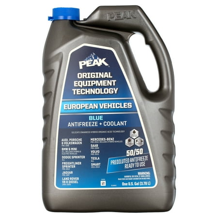 PEAK Original Equipment Technology Antifreeze & Coolant Matches European Vehicle Requirements