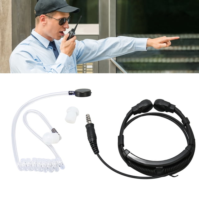 Auricular con micrófono de garganta ANGGREK almohadilla ergonómica para los oídos Cancelación de ruido