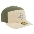 thumbnail image 3 of Men's New Era Light Beige/Olive Minnesota Vikings Two-Tone Color Pack Split Panel 59FIFTY Fitted Hat, 3 of 5
