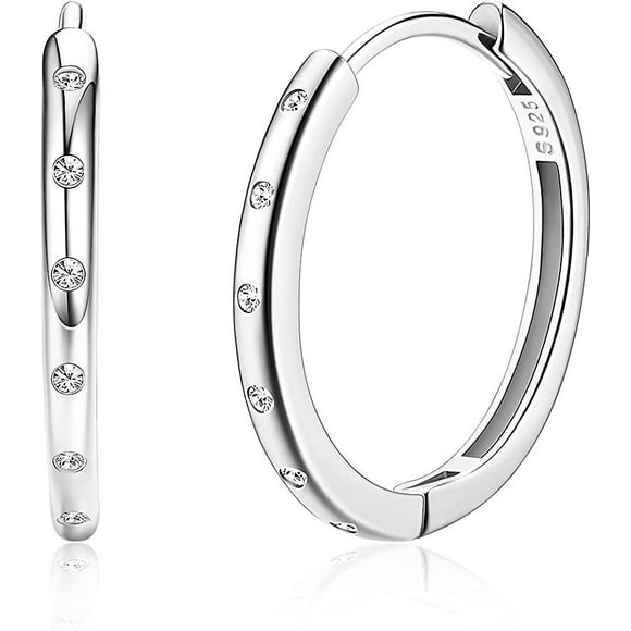 925 Sterling Silver Hoop Earrings For Women Girl Earrings Hypoallergenic Sleeper