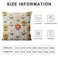 thumbnail image 5 of JEUXUS  Daisy Floral Throw Pillow Covers Spring Summer Decorative Pillowcase Square Cushion Cover for Couch Sofa Bed Living Room Bedroom Decor (Daisy 01), 5 of 5