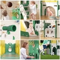 thumbnail image 4 of XJD 8-in-1 Toddler Slide, Indoor Slide Set Playground for Kids, Outdoor Slide Toddlers Climber and Slide Set with Basketball Hoop and Ball, Slide for Toddlers Age 12 Month +(Green), 4 of 11