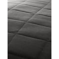 thumbnail image 6 of Lightweight Wrinkle Resistant Quilt Sets in Gray Square for King Bedding by Comfort Canopy, 6 of 10