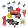 Cars Lightning McQueen and Friends 1st Birthday Party Supplies Balloon Bouquet Decorations