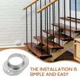 thumbnail image 3 of SHISUYAN 6pcs Handrail Base Flange Tube Bases Railing Post Base Heavy Thick Fence Base Plates, 3 of 8