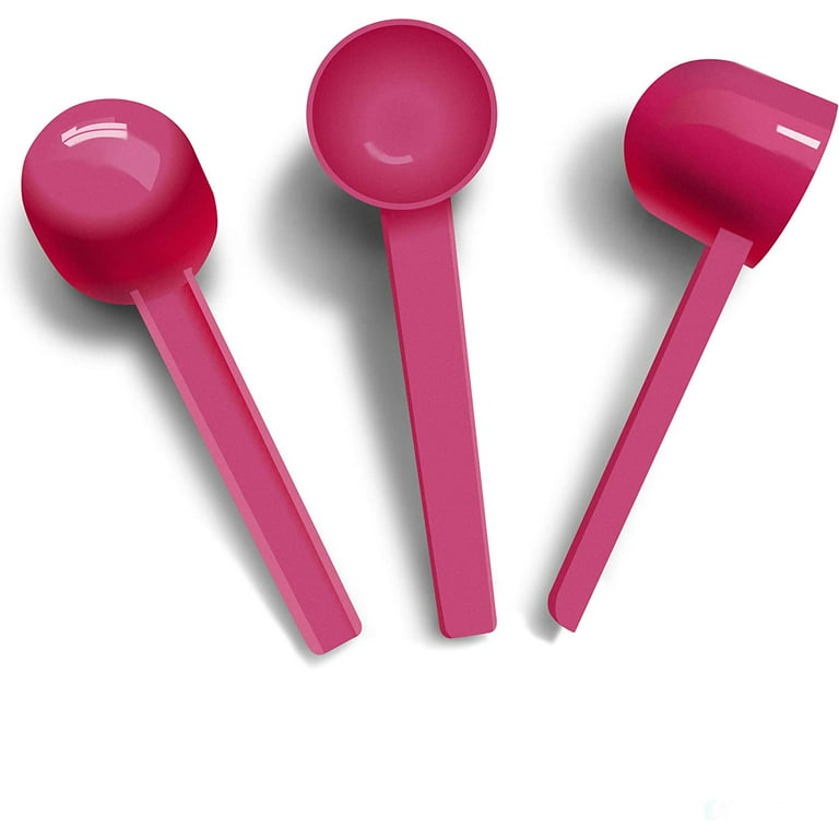 5 Gram Pack of 5 Pink Measuring Smidgen Micro Scoop 10 Ml PP Lab Measuring  Mini Spoons for Powder Measurement or Baking - Static-free Plastic Tiny