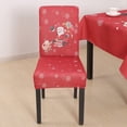 thumbnail image 2 of Sumhomie Christmas Printed Short Dining Chair Slipcover Cover, 2 of 2