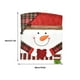 thumbnail image 4 of Advancent Funda trasera de silla de tela de franela de muñeco de nieve de Papá Noel, fundas de asiento suaves y lisas para el hogar, decoración Kits de decoración para fiestas Muñeco de nieve Advancent HA009740-02B, 4 of 6