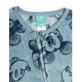 thumbnail image 2 of Disney Mickey Mouse Flannel Fleece Zip Up Woobie Sleep N' Play Newborn to Infant, 2 of 4