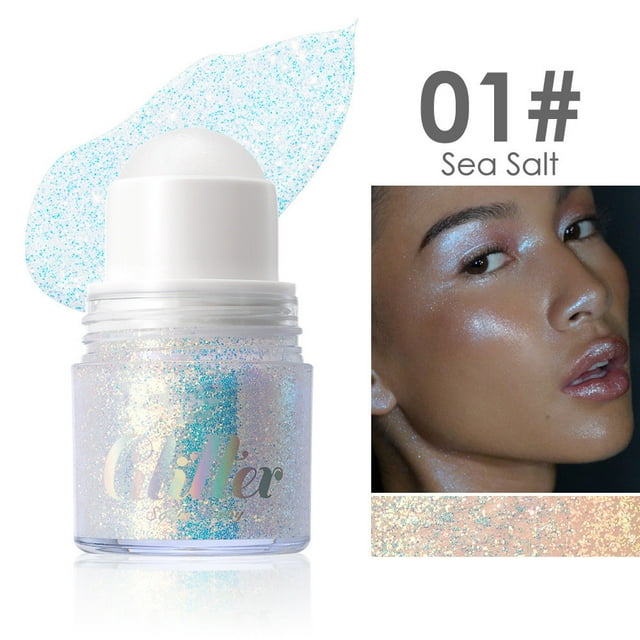 Gel en polvo brillante con lentejuelas para cabello, cuerpo, rostro, cabello, polvo brillante, crema para ojos, maquillaje, baile, 20 g.