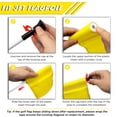 thumbnail image 4 of Bandera de Golf KINGTOP Lisa Amarilla Nylon 420D 20x15 cm Paquete de 3, 4 of 8