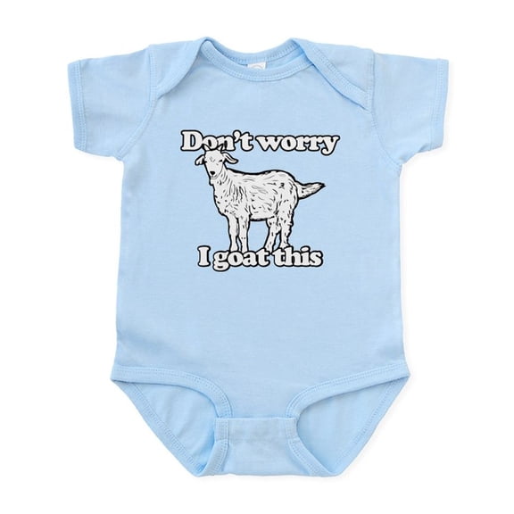CafePress - Don't Worry I Goat This Baby Light Bodysuit - Baby Light Bodysuit, Size Newborn - 24 Months