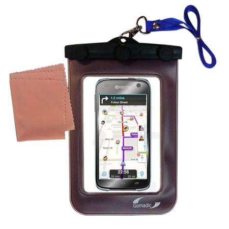 Gomadic Clean and Dry Waterproof Protective Case Suitablefor the Kyocera Hydro Life (C6530) to use Underwater