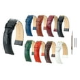thumbnail image 5 of HIRSCH Crocograin Calf Leather Watch Strap - Yellow Band / Gold Buckle - M - 14mm, 5 of 9