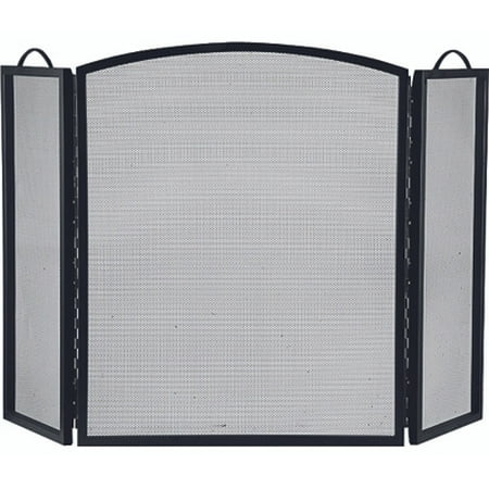 Simple Spaces CPO90505BK3L 3 Panel Black Fireplace Screen Firescreens 3 panel - black finish 32 inch height by 51-3/4 inch wide.