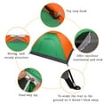 thumbnail image 2 of 2-Person Waterproof Camping Dome Tent - Lightweight, Spacious, and Easy Setup with Double-Layer Door, High-Strength Fiberglass Poles, and Oxford Fabric for Outdoor Adventures, 2 of 10