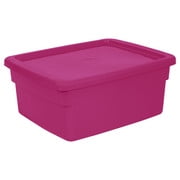 Caja con Tapa Plastic Trends Modelo Dakota Capacidad 13Lts Color Fiusha 1 Pieza