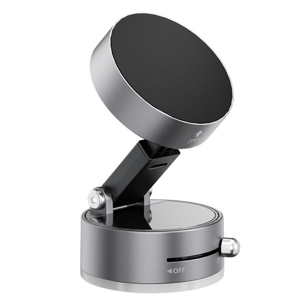 Soporte Con Aspiradora Magnética 360 Copa Succión Rotativa (gris)