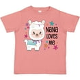 thumbnail image 3 of Inktastic Nana Loves Me Cute and Happy Llama Boys or Girls Toddler T-Shirt, 3 of 5