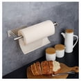 thumbnail image 5 of Silver Toilet Paper Holder Drilling for Bathroom and Washroom Metal Toilet Paper Holder （33.6*9.5*2.7cm）, 5 of 5