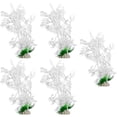 thumbnail image 1 of SASABAXI 5Pcs Fish Tank Artificial Plants for Wear-Resistant Decor 7.5x6.7in, 1 of 6