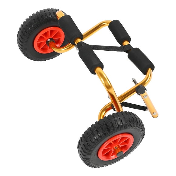 Kayak Dolly Trailer, Adjustable Foldable Canoe Carrier Dolly for Small Boats
