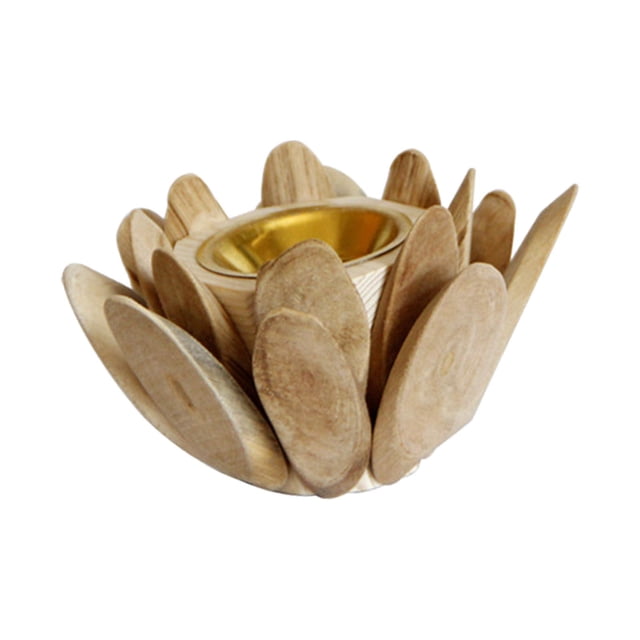 Quemador de madera BLESIY estilo nórdico para yoga SPA Dormitorio Decoración beige