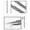 thumbnail image 4 of Pack of 2 Multipurpose Stainless Steel Curved And Straight Tweezers for Accuracy Work in Various Fields, 4 of 8