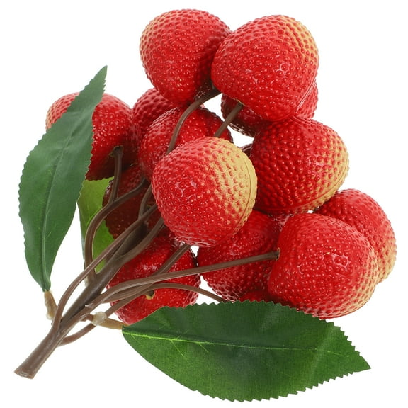 Hemoton 1 Fake Fruit Model Realistic Artificial Litchi Fruit Decoration Prop