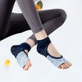 thumbnail image 3 of Sportteer Yoga Socks Anti-Slip Socks Women's Toeless Grip Socks: Non-slip Breathable for Fitness and Yoga, 3 of 9