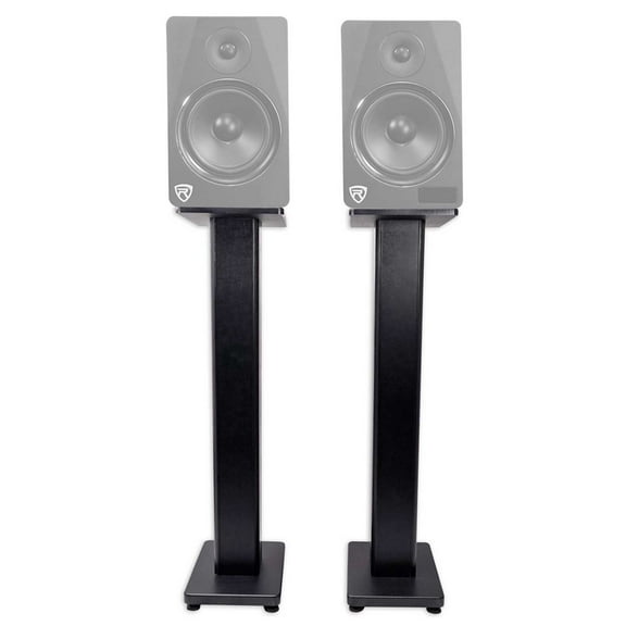 2) Rockville RHTSB 36" Inch Bookshelf Speaker Stands Surround Sound Home Theater