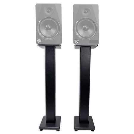 2) Rockville RHTSB 36 Inch Bookshelf Speaker Stands Surround Sound Home Theater