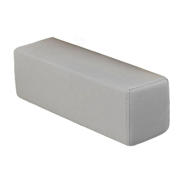 Cojín cómodo para reposabrazos de sofá con funda de almohada extraíble y lavable, almohadilla para reposabrazos para sofá, sillón, hogar, sala de gris claro