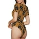 thumbnail image 2 of Balery Snake Body de cuello redondo de manga corta para mujer Tops de manga corta Tops básicos-X-Large, 2 of 7