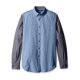 thumbnail image 1 of Camisa Abotonada Ajustada Nautica para Hombre Azul Grande, 1 of 1