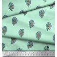 thumbnail image 3 of Soimoi Polyester Crepe Fabric Paisley Block Decor Fabric Printed Yard 42 Inch Wide, 3 of 3