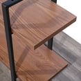thumbnail image 3 of Davee Large 5-tier Walnut Color bookshelves-70.85"W*71"H, 3 of 6