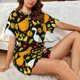 thumbnail image 4 of Balery Farm Goose Conjunto de Pijama para Mujer con Estampado, Dos Piezas de Manga Corta y Shorts, Ropa de Dormir Suave con Cuello Redondo y Bolsillos-Medium, 4 of 6