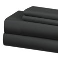 thumbnail image 1 of MAINSTAYS 250 Thread Count Cotton Rich Black Sheet Set, 1 of 1