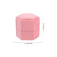 thumbnail image 2 of Velvet Ring Box Classic Jewelry Box Hexagon Ring Bearer Box for Proposal Valentine's Day Wedding, 2 of 8