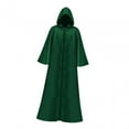 thumbnail image 3 of Capa con capucha Hugo para Halloween, disfraz de Cosplay, larga, Verde S, 3 of 9