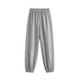 thumbnail image 7 of Guluxicc Women's Linen Gym Pants with Pockets Elastic High Waist Athletic Trousers for Everyday Workout Running, 7 of 7