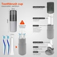 thumbnail image 2 of SOHOUR HOME Travel Bottles,TSA Approved Travel Size  Leak Proof Travel Accessories Set Mouthwash Cup Portable (Grey), 2 of 6