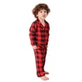 thumbnail image 3 of Sonducket Pijamas navideños a juego para la familia, ropa de dormir a cuadros, ropa de dormir de manga larga para vacaciones de Navidad, ropa de casa Pijama NIÑO 2 AÑOS, 3 of 6