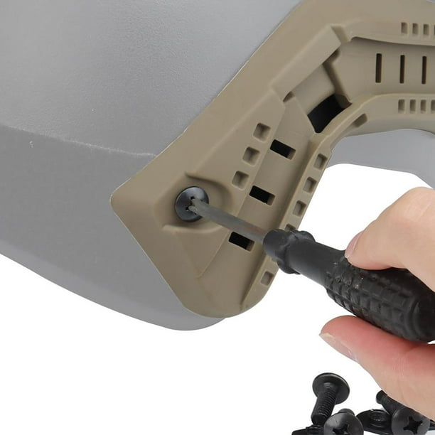 1 par de adaptadores de riel de guía, riel de guía de casco de nailon para casco rápido (Color arena) Ehuebsd Para estrenar