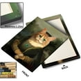 thumbnail image 3 of P&L Art Cat Mona Lisa Framed Canvas Wall Art - Quirky Feline Twist on Iconic Art - Fun Home Decor for Living Room, Bedroom & More - Unique Gift, 3 of 8